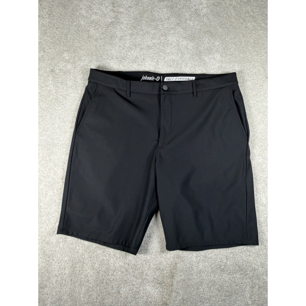 Johnnie-O Shorts Prep-formance Mens 36 Golf Chino Black 9"  Nwot